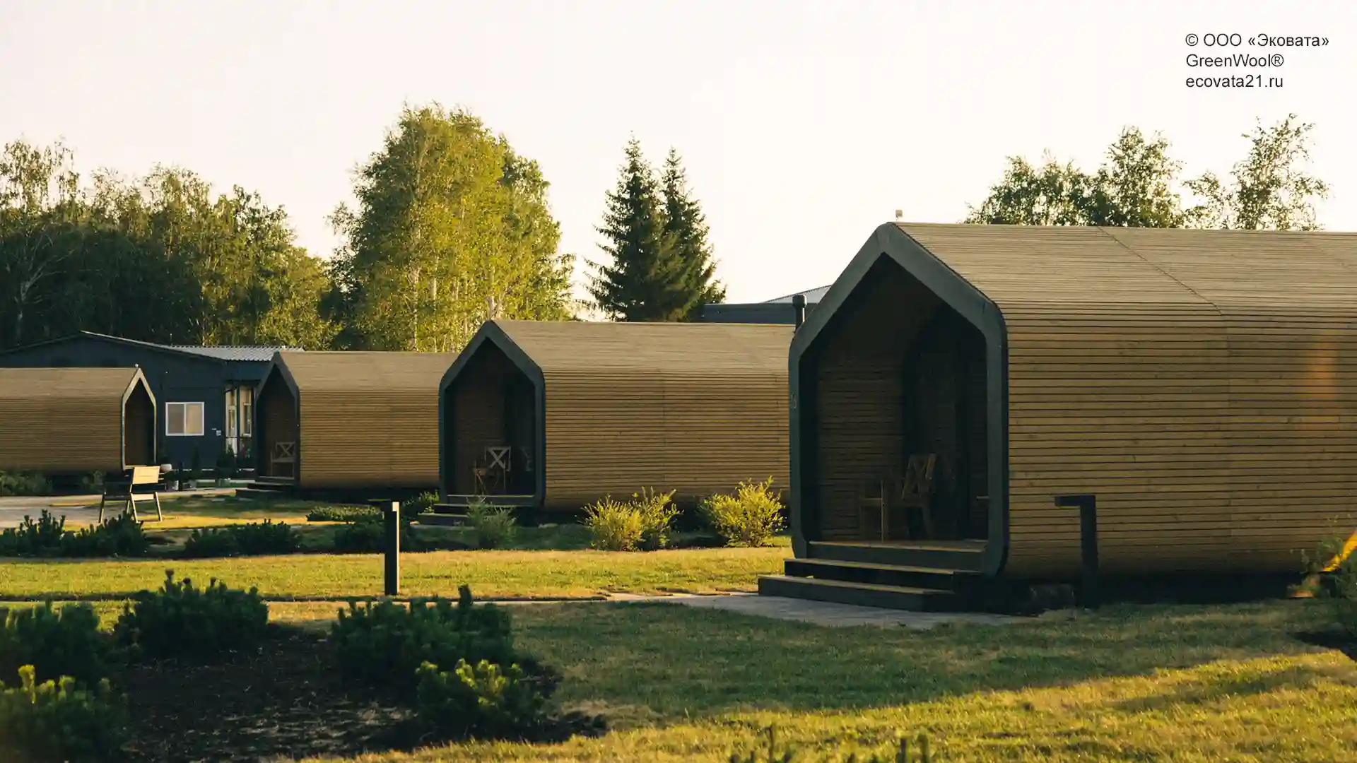 Парк-отель Новая Земля. Эковатой GreenWool мы утеплили парк-отель «Новая Земля» в Татарстане.