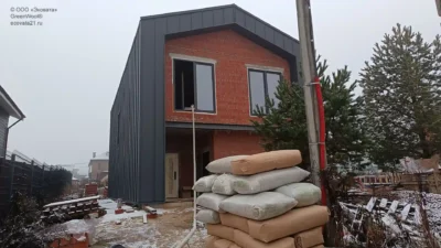 Объект: Просторный двухэтажный дом в стиле BARN. Утепление чердака эковатой в доме BARN.