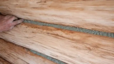 Конопатка сруба эковатой своими руками